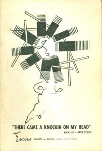 Graphic cover of poetry book with abstract pattern