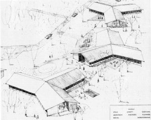 dessin architectural de bâtiments résidentiels